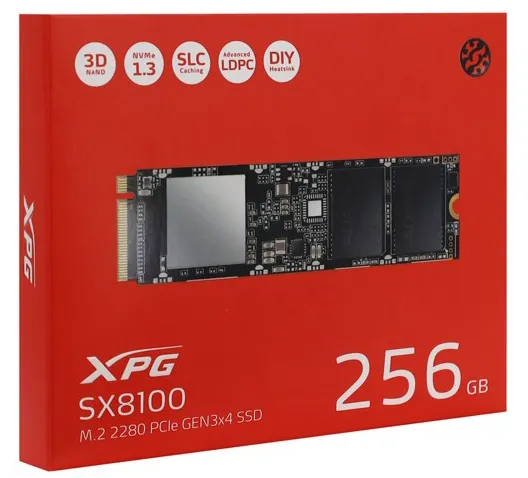 SSD накопитель 256 GB ADATA XPG SX8100 ASX8100NP-256GT-C