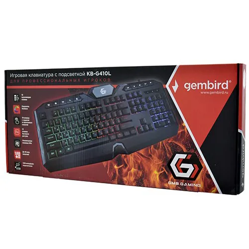 Клавиатура Gembird KB-G410L black