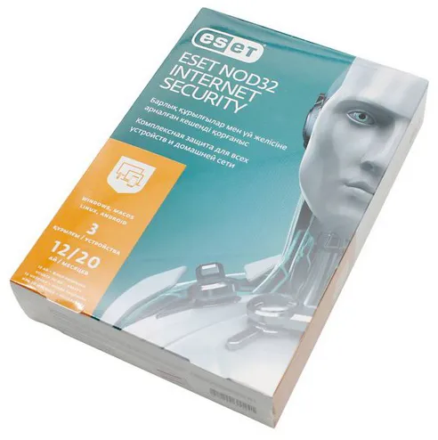 Антивирус ESET NOD32 Internet Security NOD32-EIS-1220(BOX)-1-3 KZ
