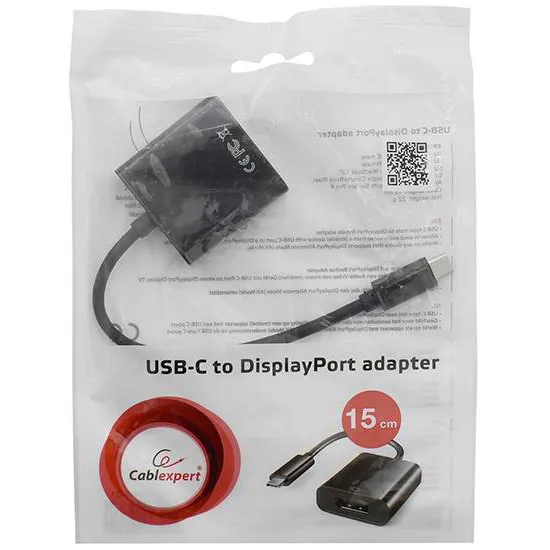 Конвертер Cablexpert A-CM-DPF-01 USB Type-C 3.1 -> DisplayPort