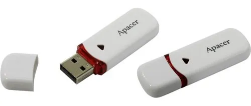 USB флешка 16GB Apacer AH333 AP16GAH333W-1 white