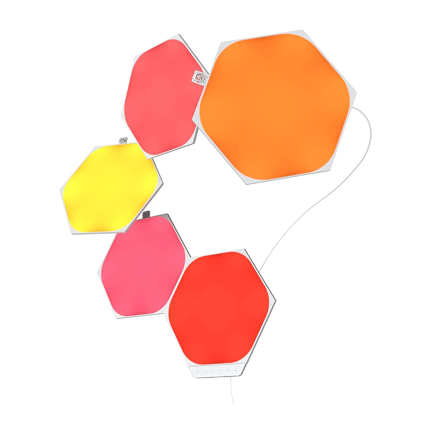 Smart lighting Starter kit Nanoleaf Shapes, Hexagon, (NL42-5002HX-5PK), White, 5 Pack