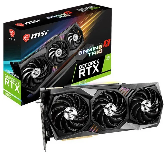 Видеокарта 24Gb MSI RTX 3090 GAMING X TRIO 24G