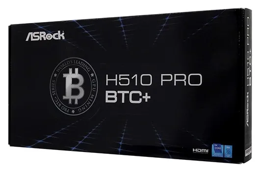 Материнская плата ASRock H510 PRO BTC+