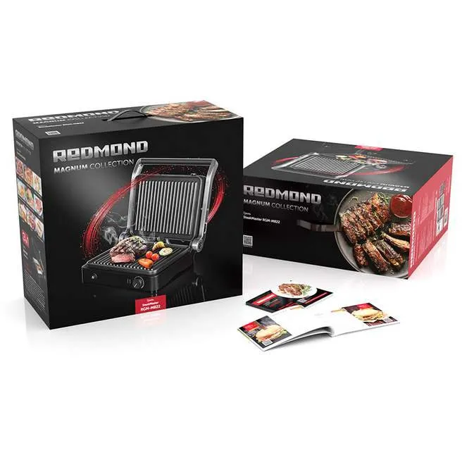 Гриль REDMOND SteakMaster RGM-M822 Черный/сталь
