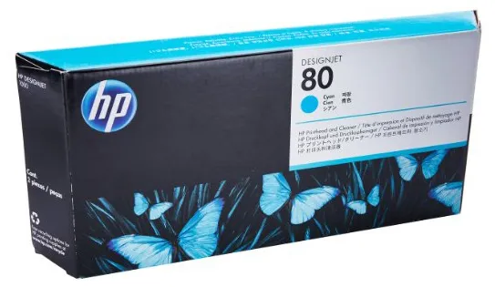 Картридж струйный HP C4821A №80 Голубой