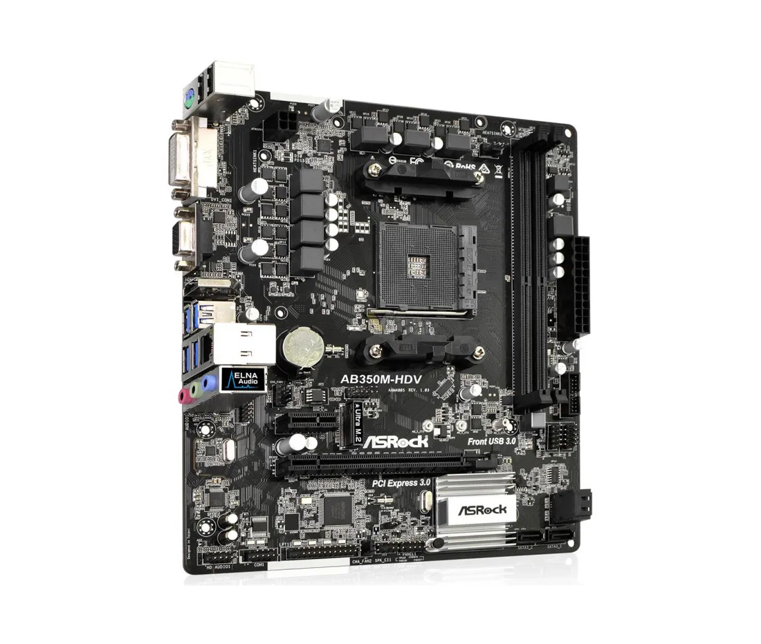 Материнская плата ASRock AB350M-HDV