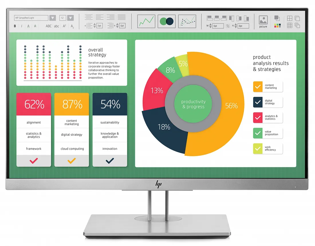 Монитор 21.5" HP Europe EliteDisplay E223 1FH45AAABB