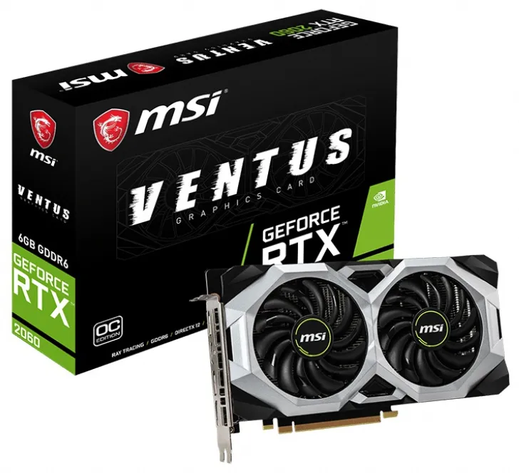 Видеокарта 8GB MSI RTX 2060 VENTUS OC