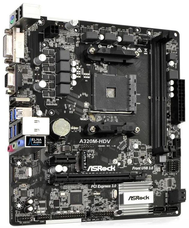 Материнская плата ASRock A320M-HDV