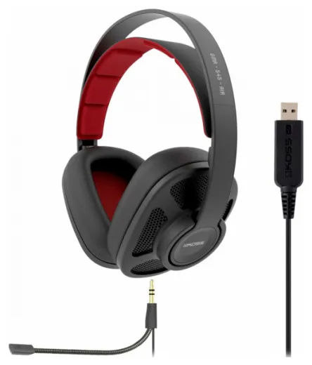 Гарнитура Koss GMR-545-Air USB black-red