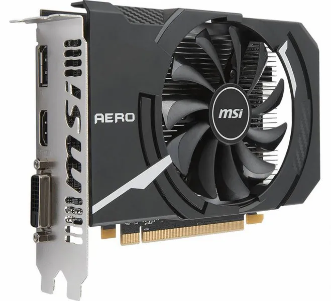 Видеокарта 4GB MSI RX 550 AERO ITX 4G OC
