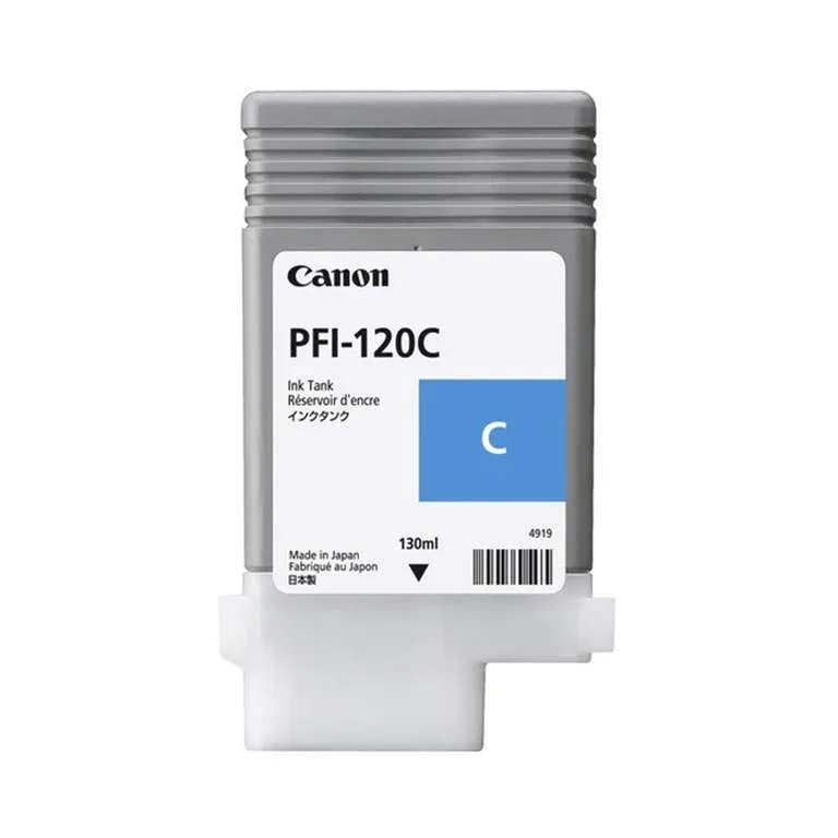 Чернила пигментные Canon Pigment Ink Tank PFI-120 CYAN 2886C001AA