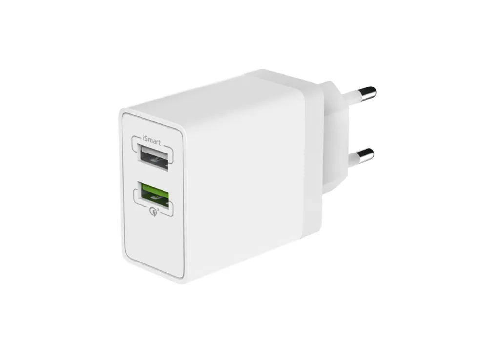 Зарядное устройство сетевое OLMIO USB, 2.4A, Smart IC