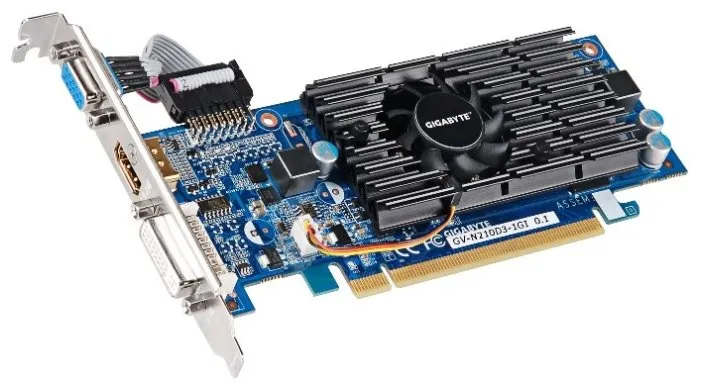Видеокарта 1 Gb Gigabyte GV-N210D3 -1GI GeForce 210 6.1