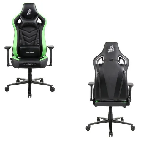 Игровое компьютерное кресло 1stPlayer DK1 Pro Black/Green