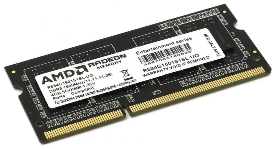 Оперативная память 4 GB AMD Radeon R5 R534G1601S1SL-U