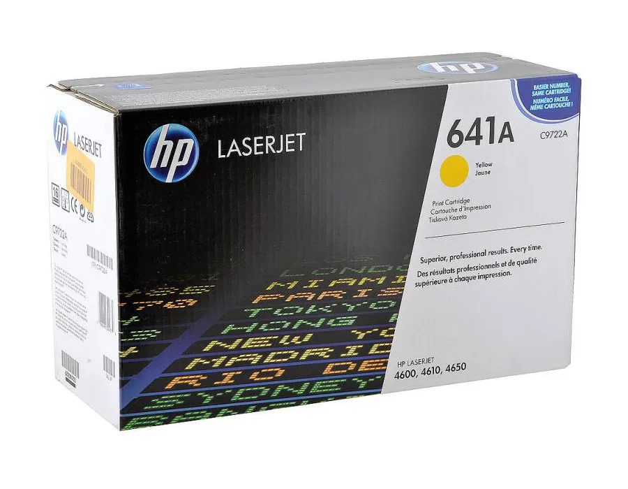 Картридж лазерный HP C9722A Желтый
