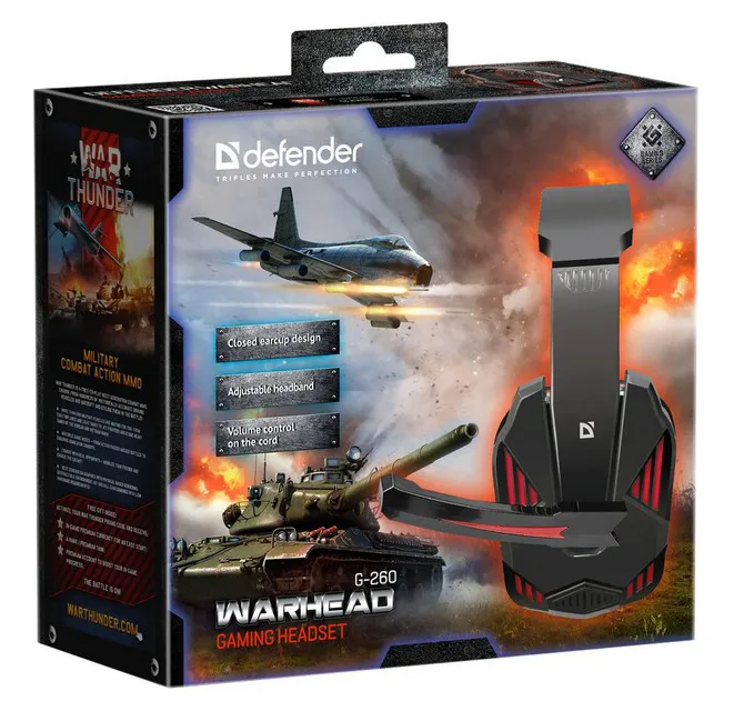 Гарнитура Defender Warhead G-260 black