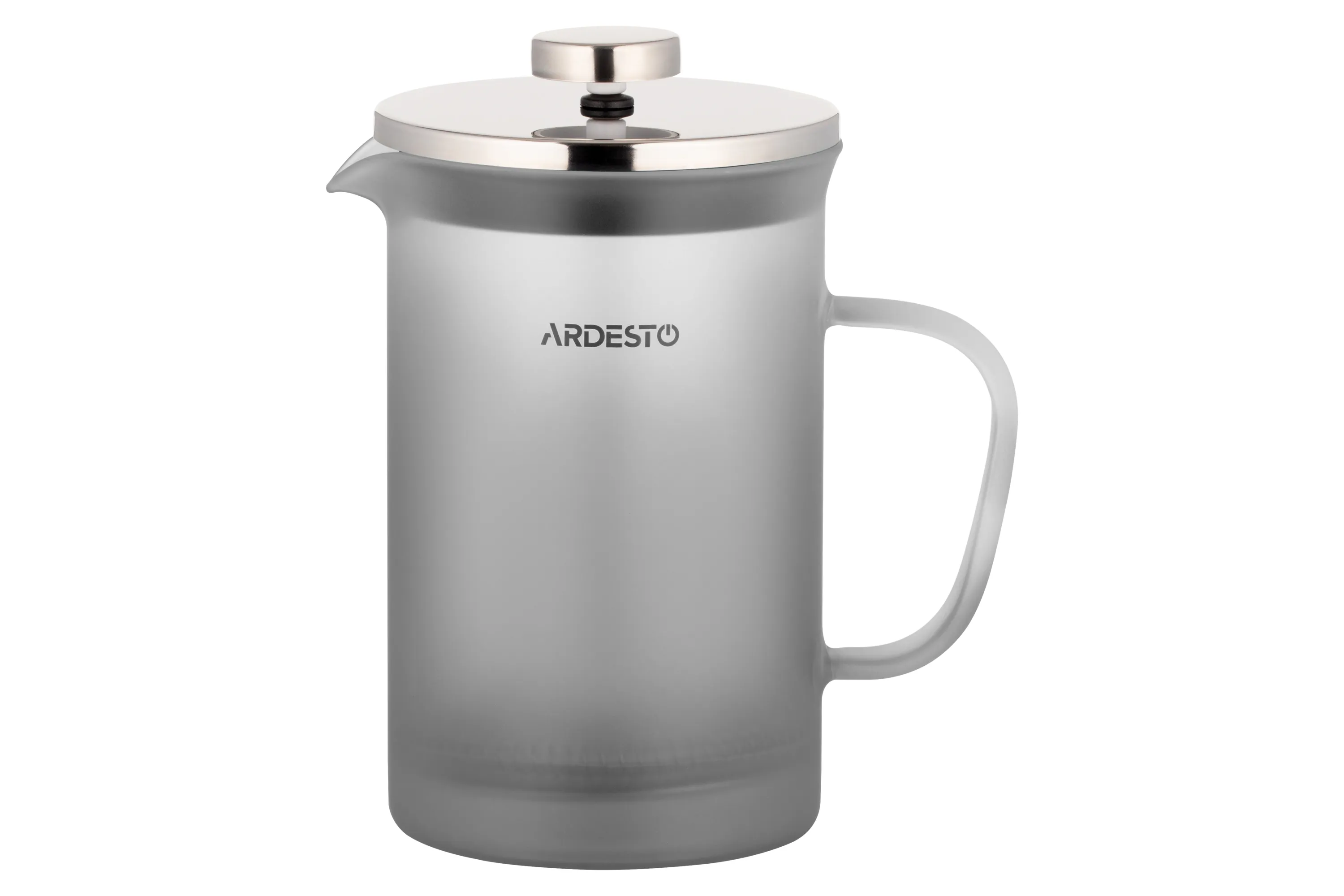 Френч-пресс Ardesto Fresh, 800 мл, серый, матовый, пластик, стекло AR1108PFM