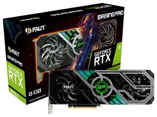 Видеокарта 8Gb PALIT RTX3070Ti GAMING PRO 8G NED307T019P2-1046A