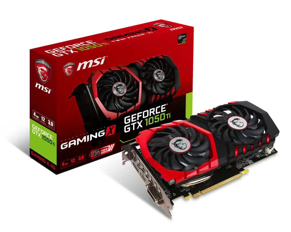 Видеокарта MSI GeForce GTX 1050 Ti GAMING X
