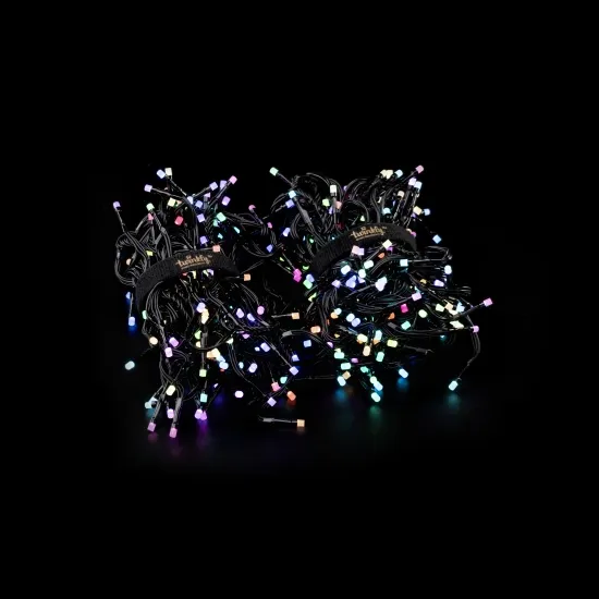 Гирлянда Twinkly Cluster RGB 400, 6 meter long, Gen II, IP44, black wire