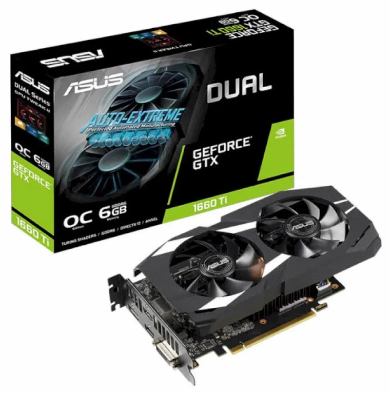 Видеокарта 6GB Asus GTX1660Ti DUAL-GTX1660TI-O6G