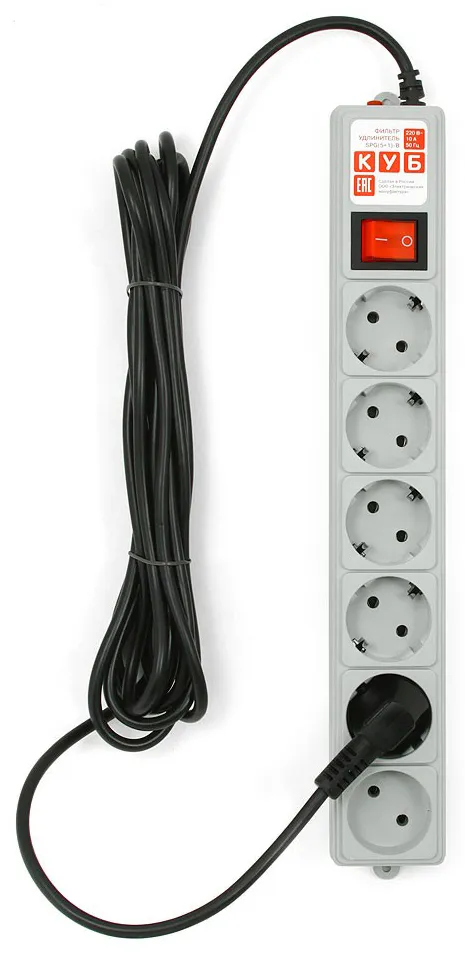 Сетевой фильтр Power Cube B SPG(5+1)-B-15/20 5м