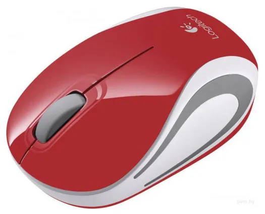 Мышь беспроводная Logitech M187 Mini Mouse Red