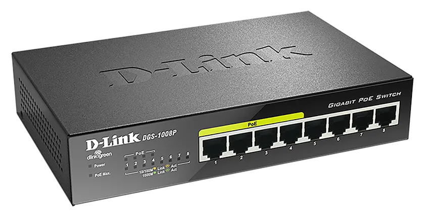 Коммутатор D-Link DGS-1008P/D1A