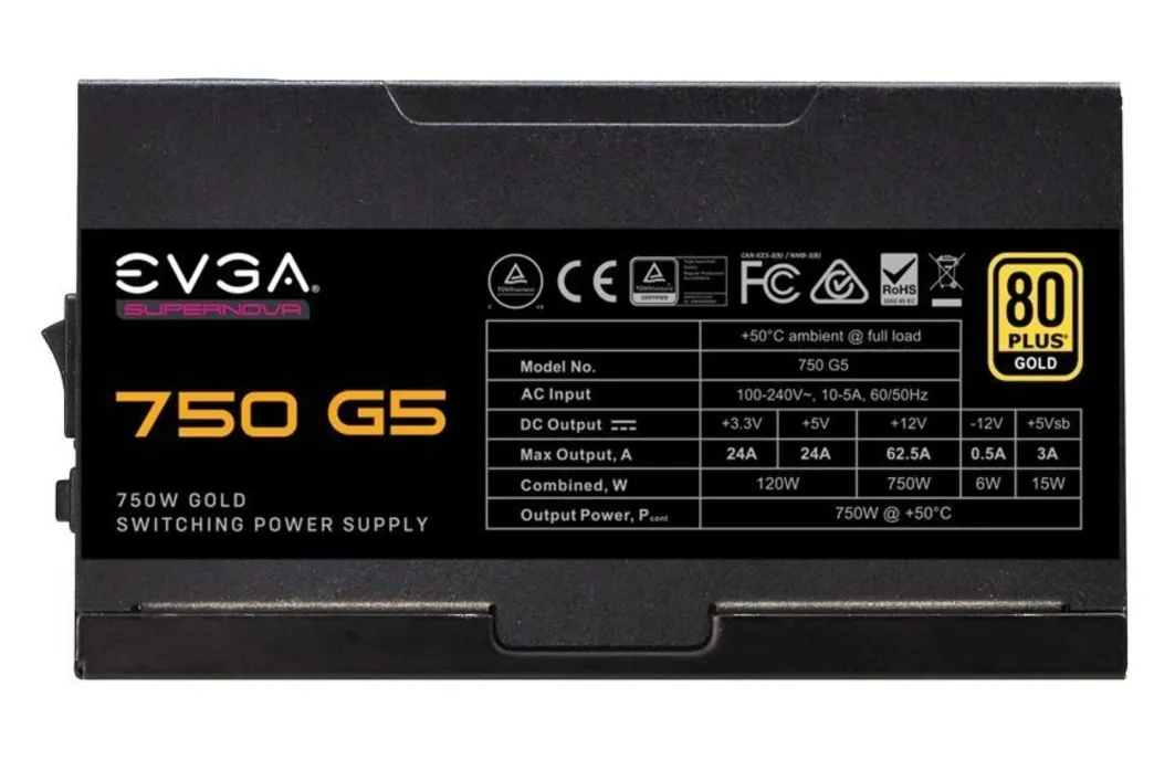Блок питания EVGA SuperNOVA 750 G5 750W 220-G5-0750-X2