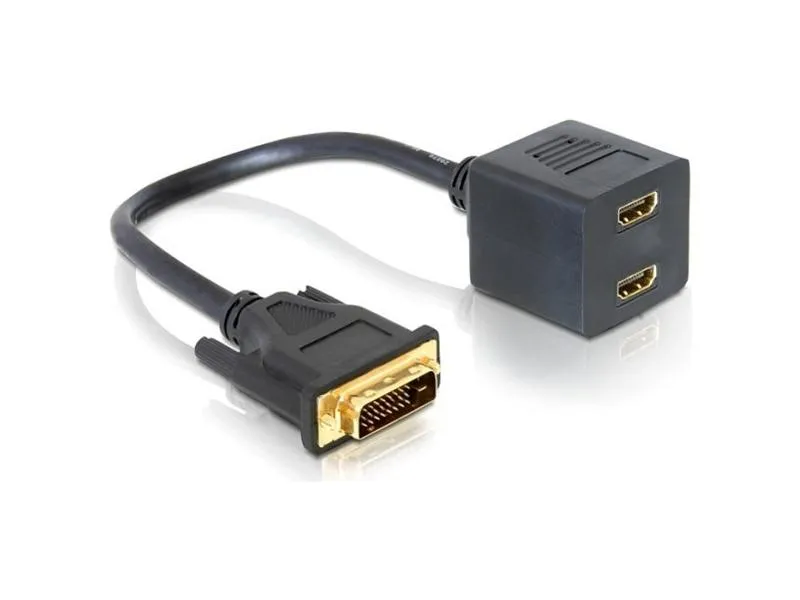 VGA сплиттер cable Espada DVI-Dm -> 2*HDMIf