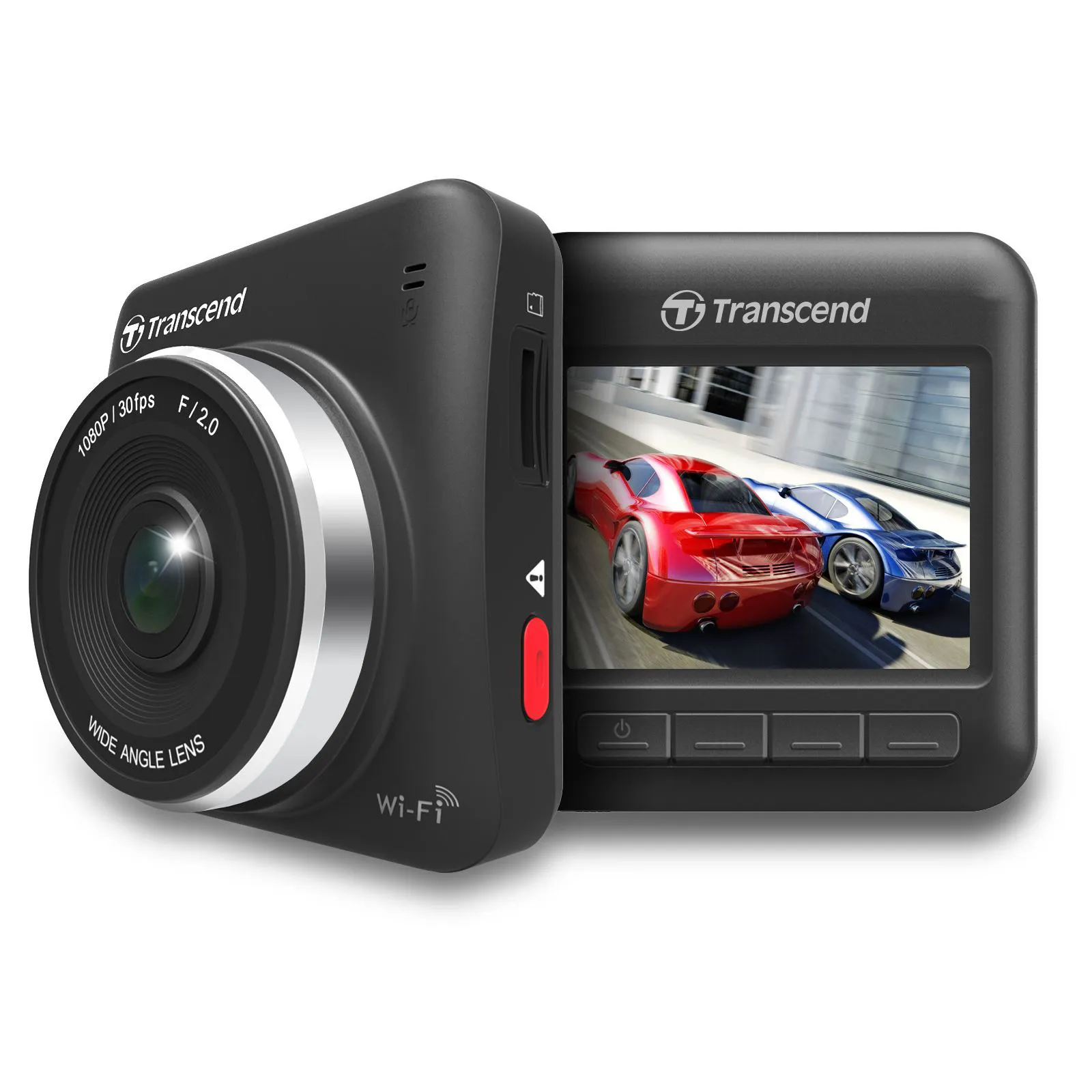 Видеорегистратор Transcend DrivePro 200 черный