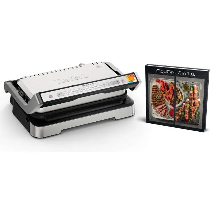 Умный электрогриль Tefal  OptiGrill XL 2 в 1 GC782D30