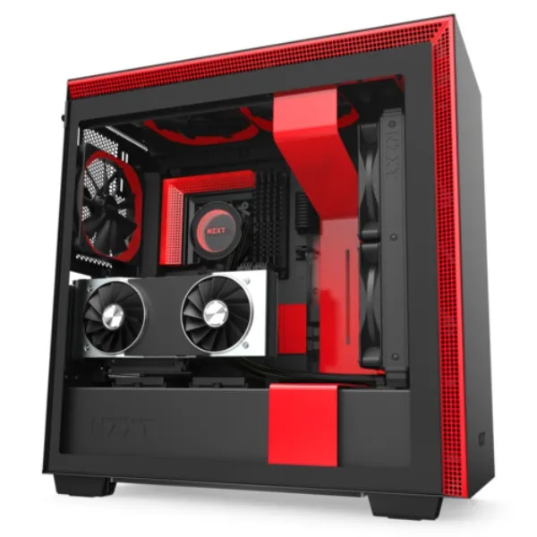 Корпус для ПК NZXT H710i CA-H710i-BR black-red
