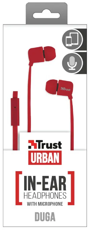 Наушники Trust Duga In-Ear Красный