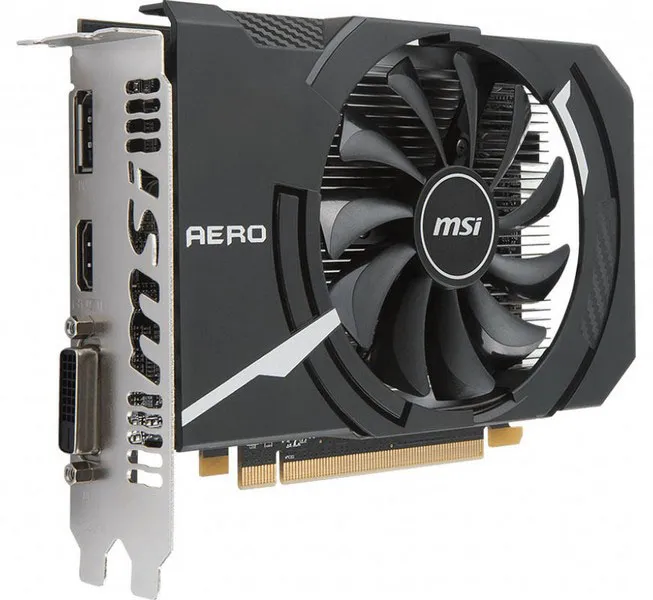 Видеокарта 2 GB MSI RX 550 AERO ITX 2G OC