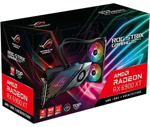 Видеокарта 16 GB Asus RX 6900 XT ROG-STRIX-LC-RX6900XT-T16G-GAM