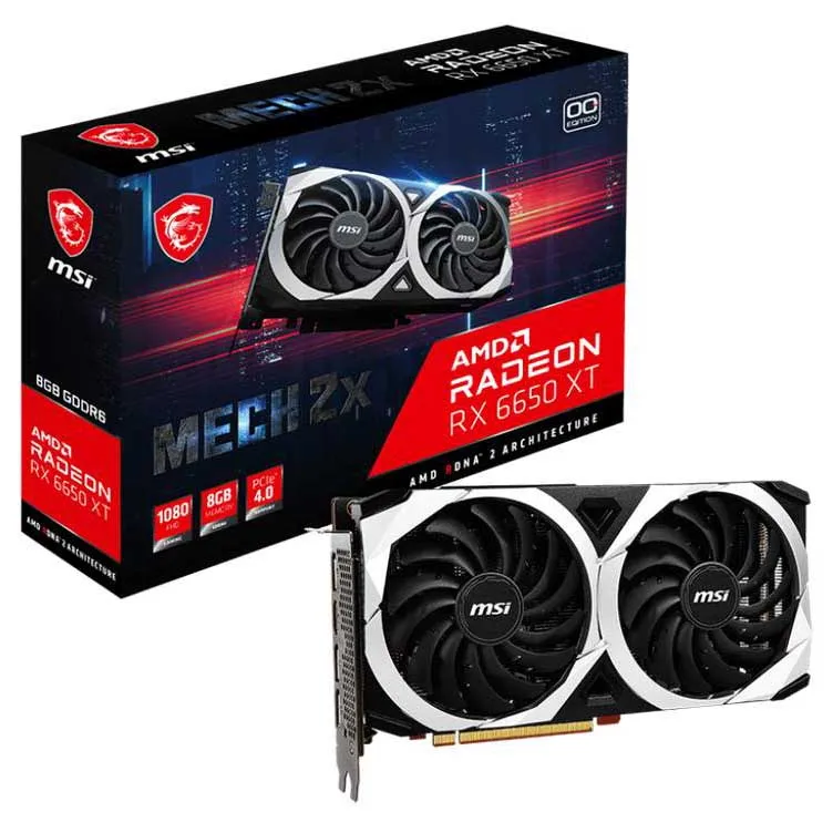 Видеокарта 8Gb MSI RADEON RX 6650 XT MECH 2X 8G OC