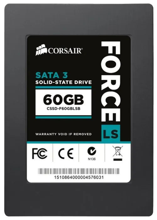 SSD накопитель 60Гб CORSAIR Force LS CSSD-F60GBLSB