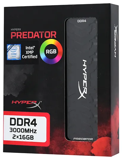 Оперативная память 32 GB kit Kingston HyperX Predator RGB HX430C15PB3AK2/32