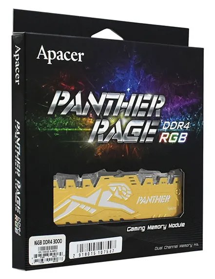 Оперативная память 16 Гб kit Apacer Panther Rage RGB EK.16G2Z.GJMK2