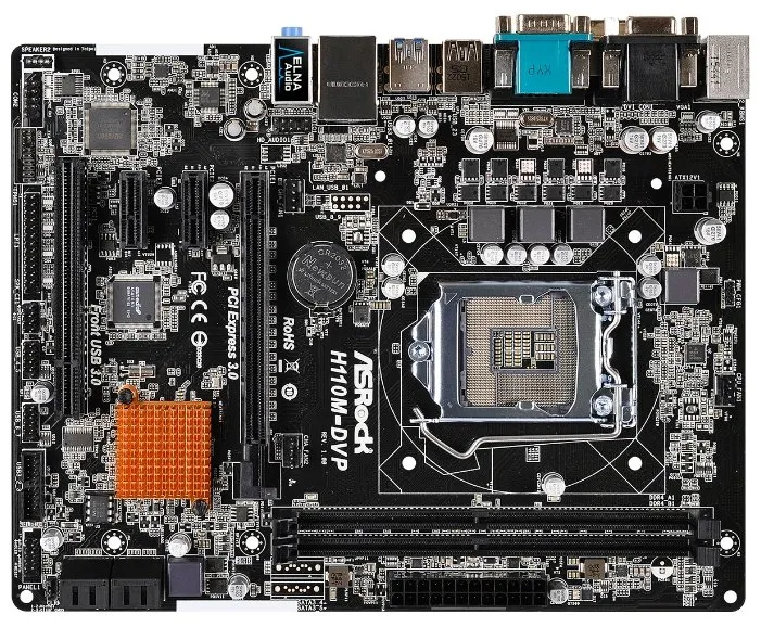 Материнская плата ASRock H110M-DVP