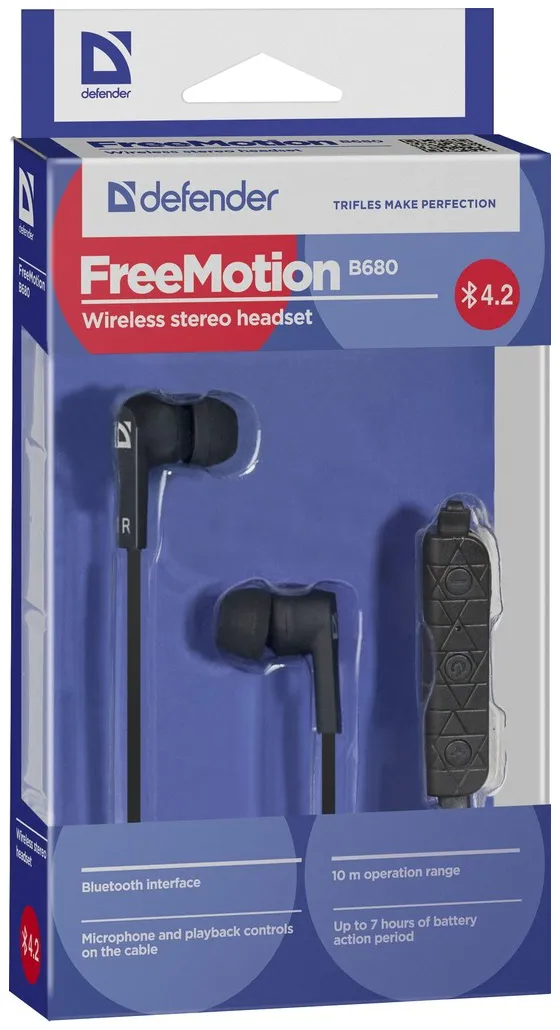 Наушники Defender FreeMotion B680 Черный