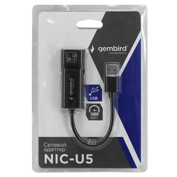 Сетевой адаптер Gembird NIC-U5