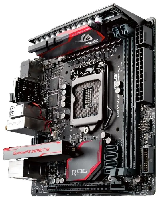 Материнская плата mITX формата ASUS MAXIMUS VIII IMPACT