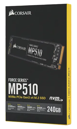 SSD накопитель 240GB Corsair MP510 CSSD-F240GBMP510