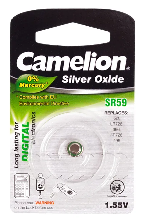 Батарейка CAMELION SR59-BP1(0%Hg)