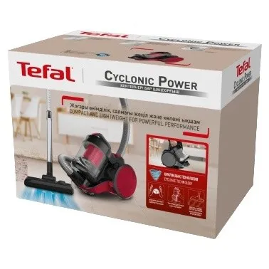 Пылесос контейнерный Tefal Cyclonic Power Red TW1923RH